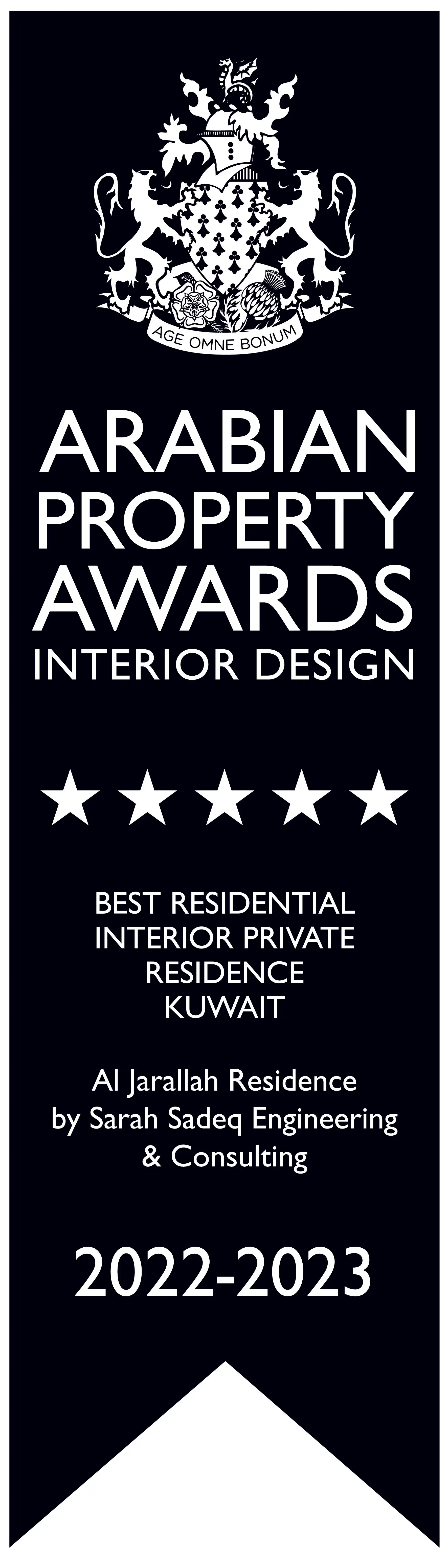 Best Residential Interior Private Residence Kuwait, 2022-2023